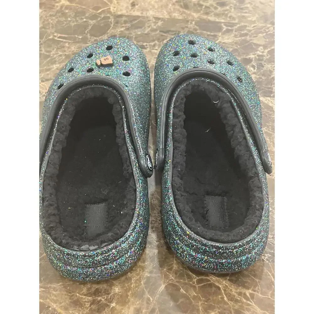 Crocs Unisex Adult Classic Lined Clog Fuzzy Slippers - Picture 2 of 4